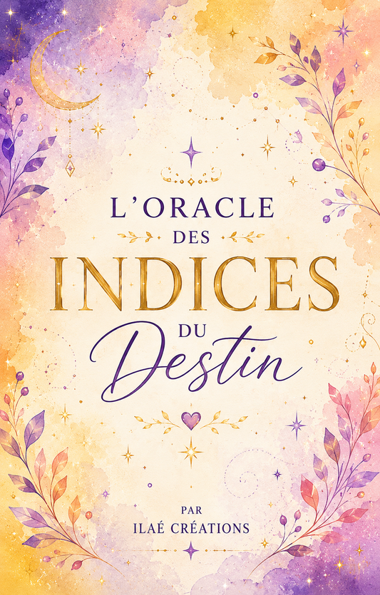L’oracle des indices du destin format grand ou Pocket et glossy ou mate